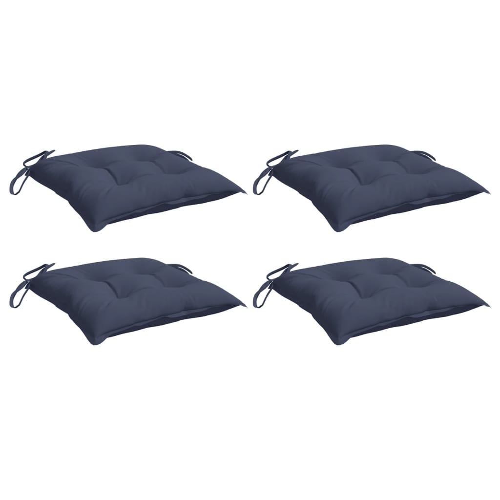 vidaXL Perne de scaun 4 buc. bleumarin 50x50x7 cm textil oxford