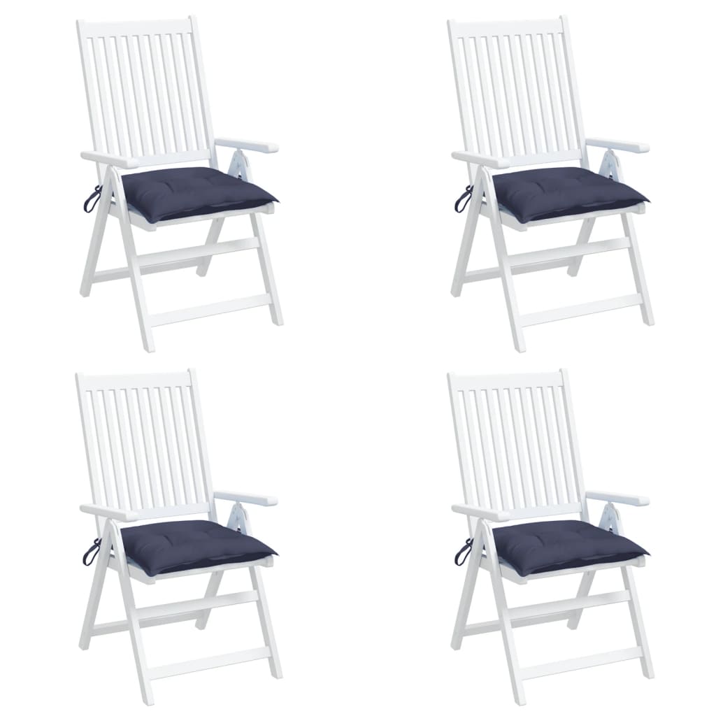 vidaXL Perne de scaun 4 buc. bleumarin 50x50x7 cm textil oxford