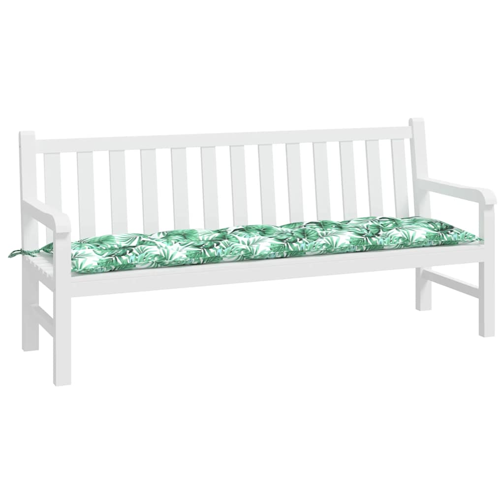 vidaXL Pernă bancă de grădină model frunze, 180x50x7 cm, textil oxford vidaXL Pernă bancă de grădină model frunze, 180x50x7 cm, textil oxford