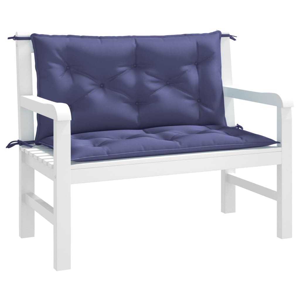 vidaXL Perne bancă de grădină 2buc. bleumarin 100x50x7cm textil oxford