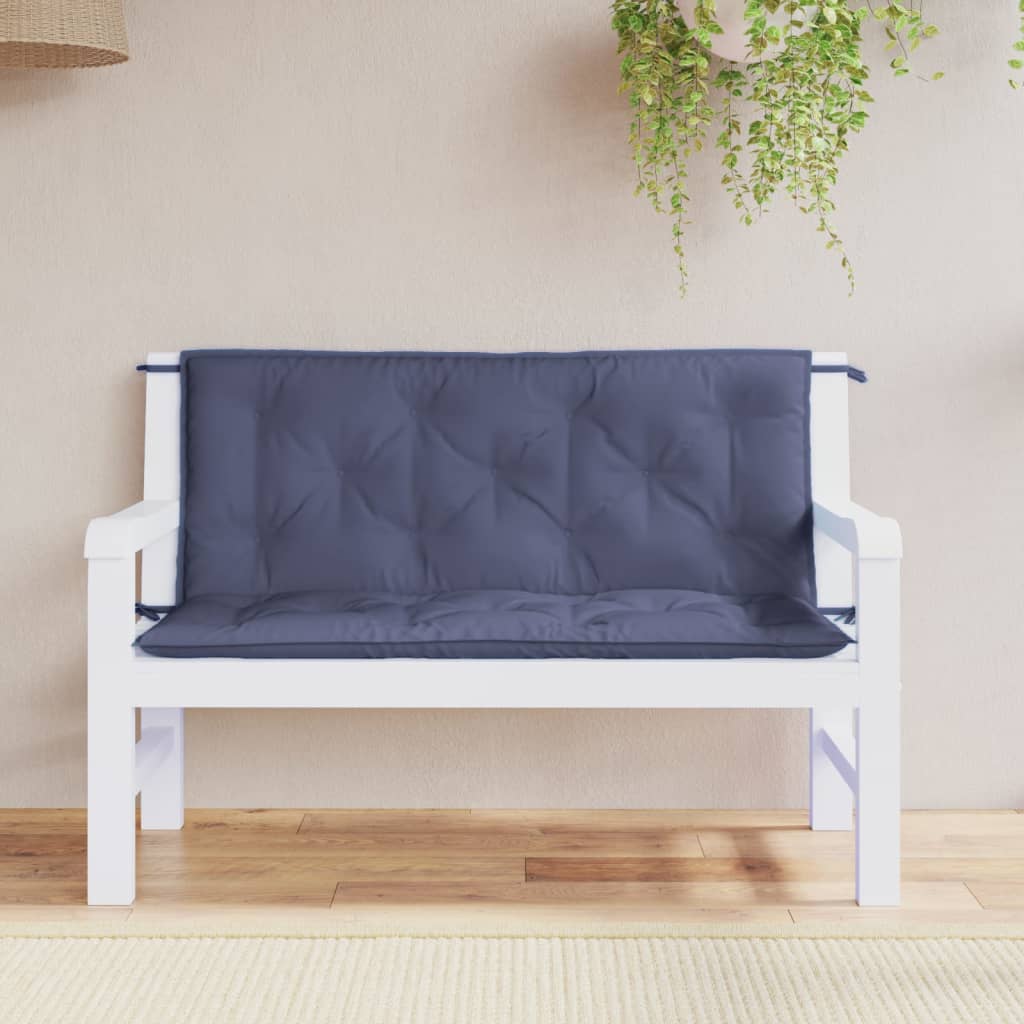 vidaXL Perne bancă de grădină 2buc. bleumarin 120x50x7cm textil oxford vidaXL Perne bancă de grădină 2buc. bleumarin 120x50x7cm textil oxford