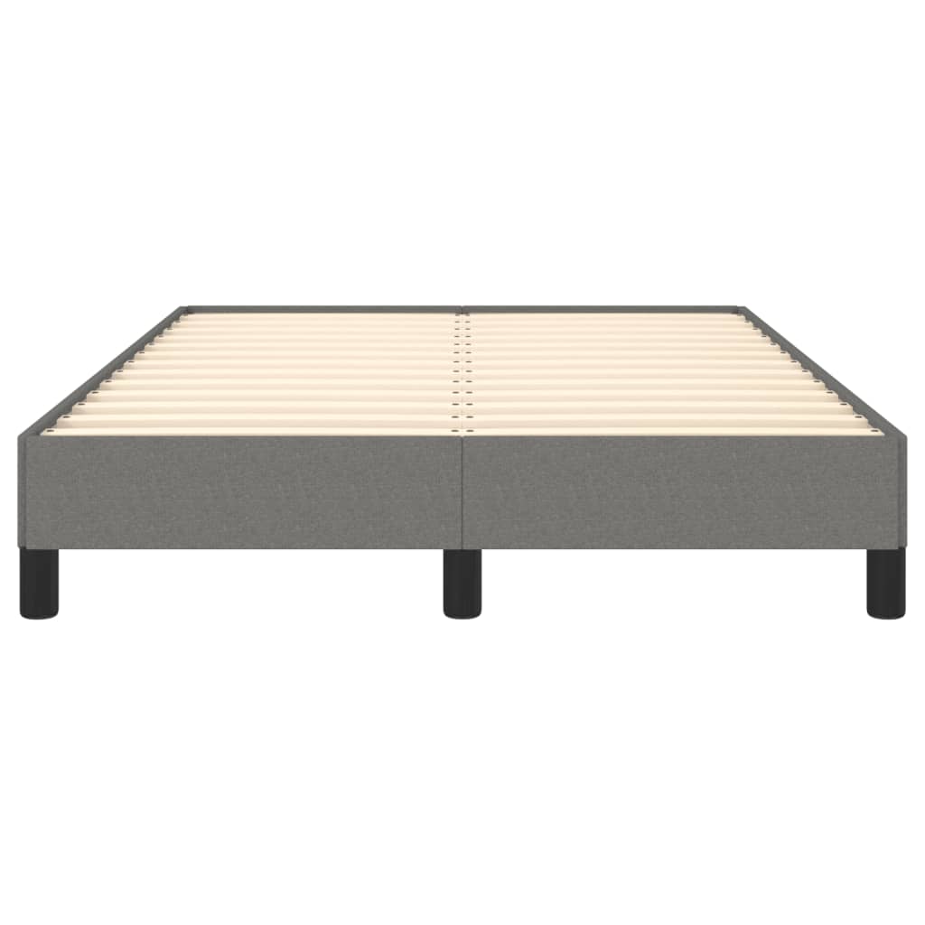 vidaXL Cadru de pat fără saltea gri închis 120x190 cm țesătură