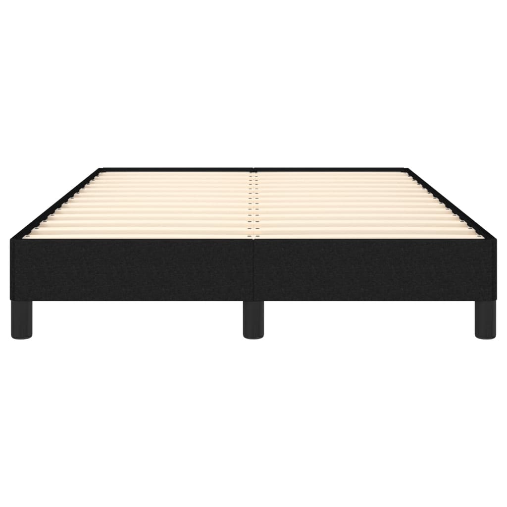 vidaXL Cadru de pat fără saltea Negru 120x190 cm țesătură