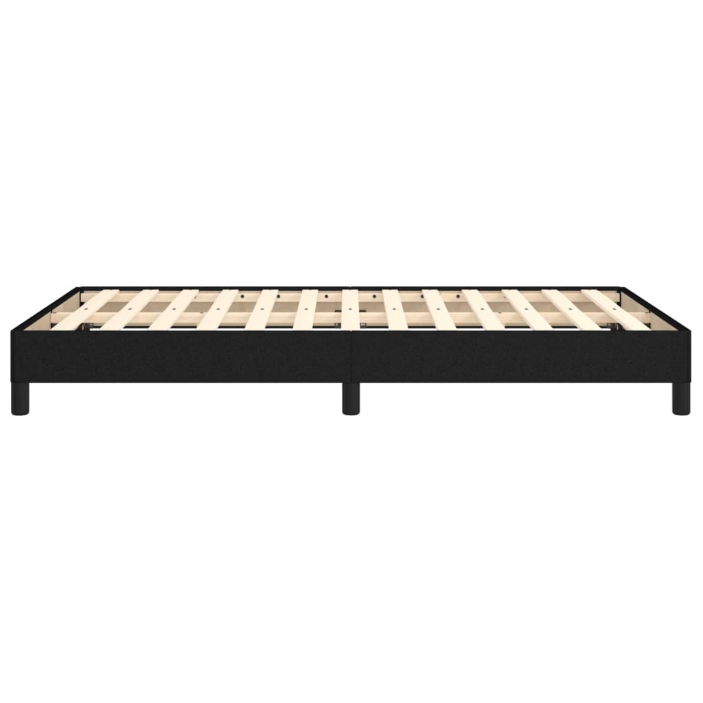 vidaXL Cadru de pat fără saltea Negru 120x190 cm țesătură