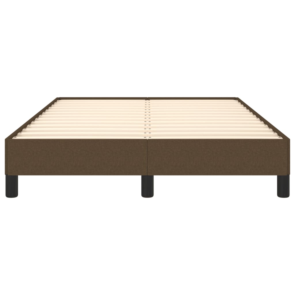 vidaXL Cadru de pat fără saltea țesătură maro 120x190 cm țesătură