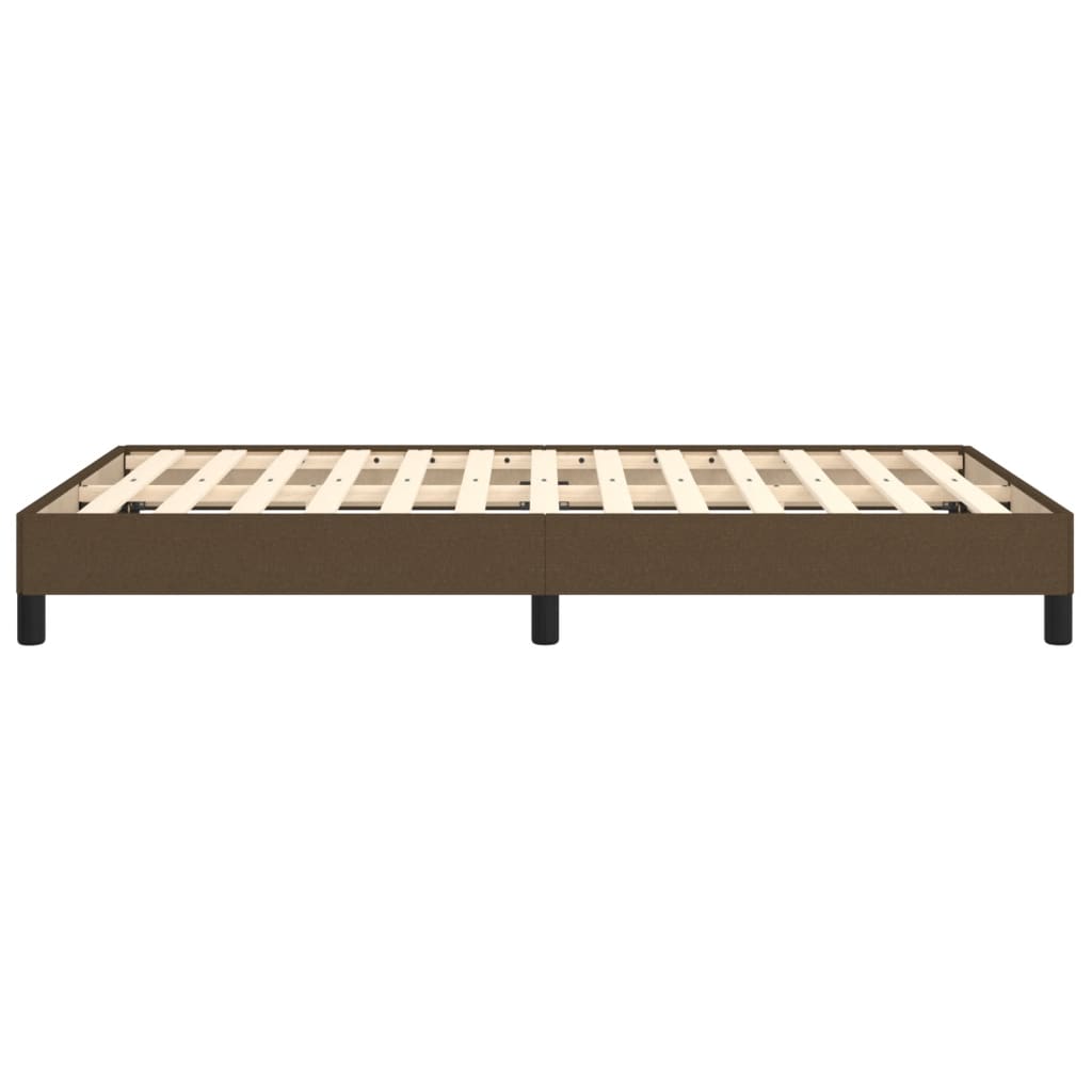 vidaXL Cadru de pat fără saltea țesătură maro 120x190 cm țesătură
