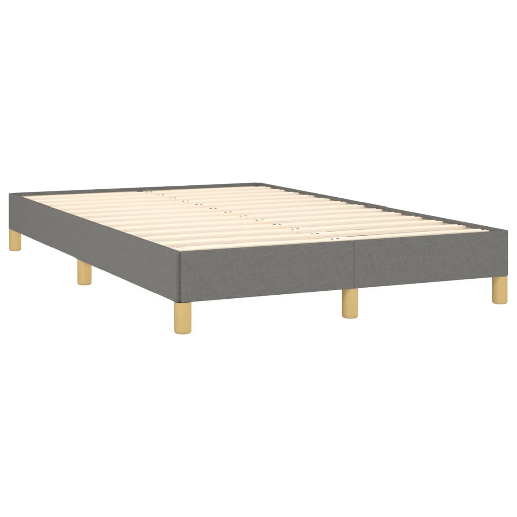 vidaXL Cadru de pat fără saltea gri închis 120x190 cm țesătură vidaXL Cadru de pat fără saltea gri închis 120x190 cm țesătură