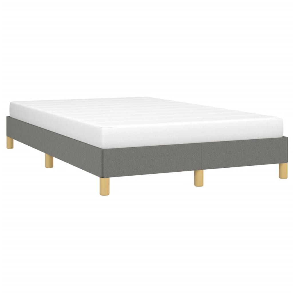 vidaXL Cadru de pat fără saltea gri închis 120x190 cm țesătură vidaXL Cadru de pat fără saltea gri închis 120x190 cm țesătură