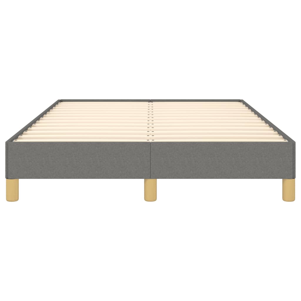 vidaXL Cadru de pat fără saltea gri închis 120x190 cm țesătură vidaXL Cadru de pat fără saltea gri închis 120x190 cm țesătură