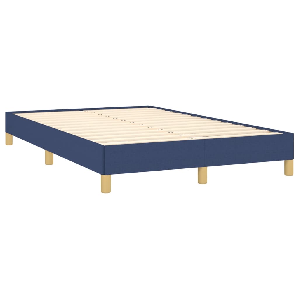 vidaXL Cadru de pat fără saltea Albastru 120x190 cm țesătură