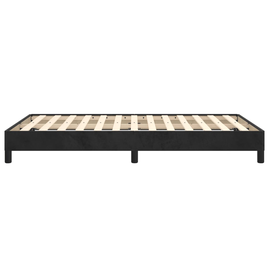 vidaXL Cadru de pat fără saltea Negru 120x190 cm catifea vidaXL Cadru de pat fără saltea Negru 120x190 cm catifea