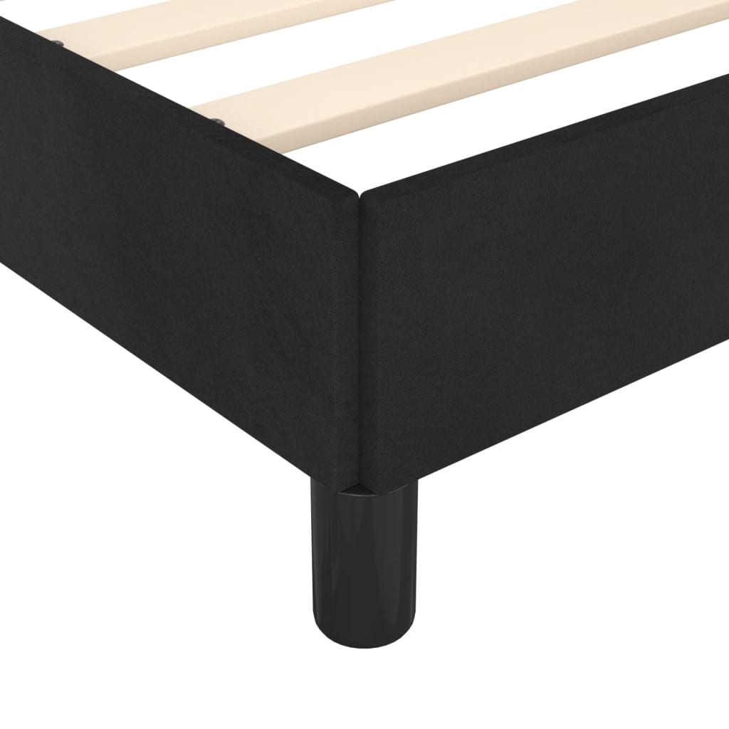 vidaXL Cadru de pat fără saltea Negru 120x190 cm catifea vidaXL Cadru de pat fără saltea Negru 120x190 cm catifea