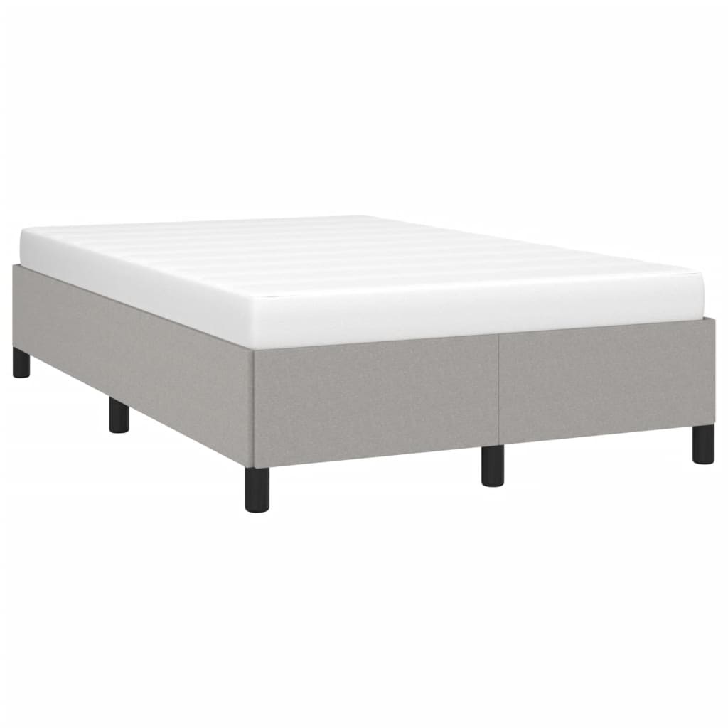 vidaXL Cadru de pat fără saltea țesătură gri deschis 120x190 cm