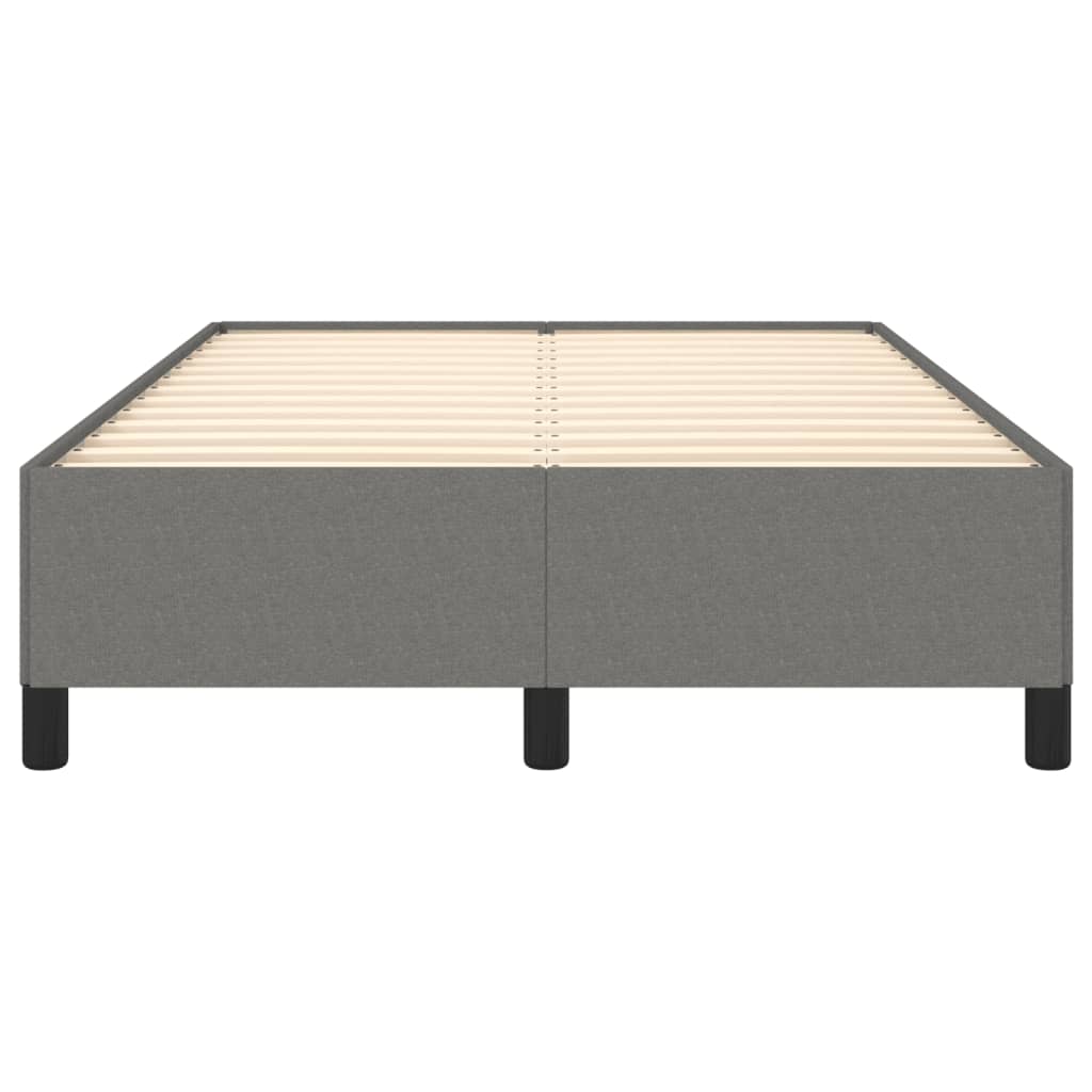 vidaXL Cadru de pat fără saltea gri închis 120x190 cm țesătură