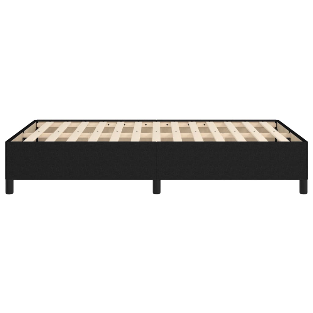 vidaXL Cadru de pat fără saltea Negru 120x190 cm țesătură vidaXL Cadru de pat fără saltea Negru 120x190 cm țesătură