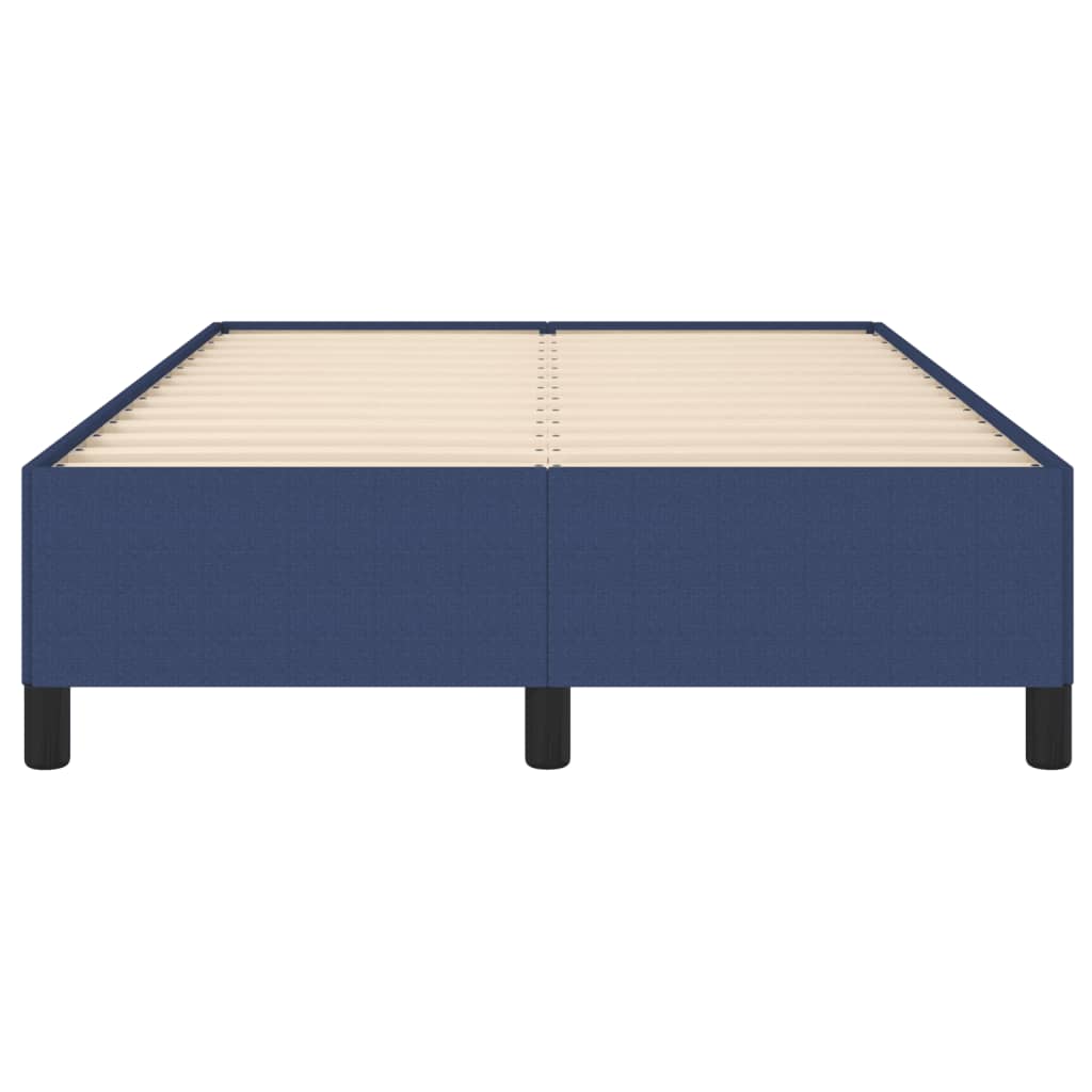 vidaXL Cadru de pat fără saltea Albastru 120x190 cm țesătură