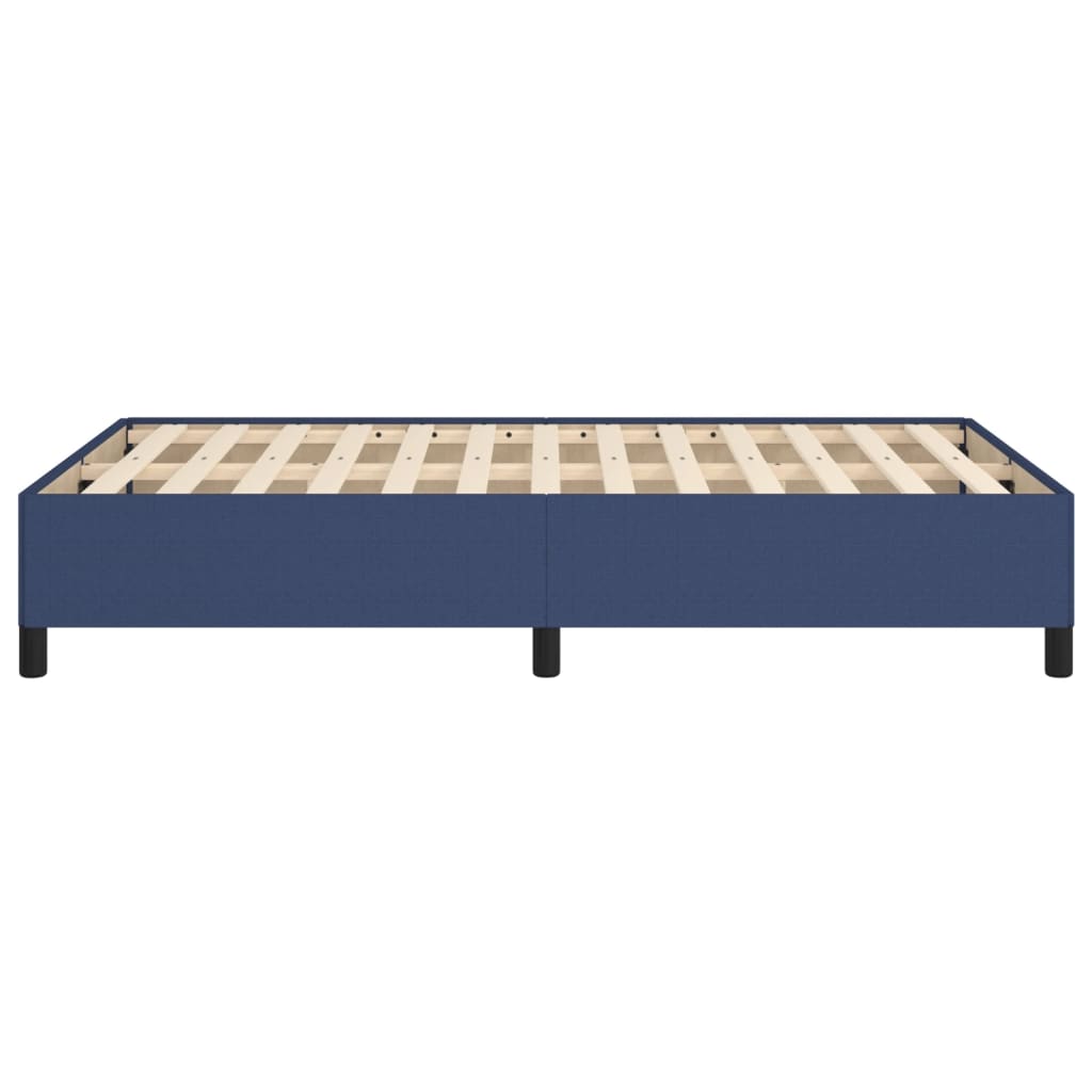vidaXL Cadru de pat fără saltea Albastru 120x190 cm țesătură
