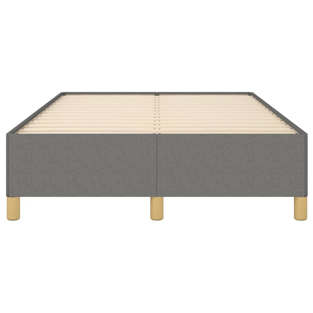 vidaXL Cadru de pat fără saltea gri închis 120x190 cm țesătură vidaXL Cadru de pat fără saltea gri închis 120x190 cm țesătură