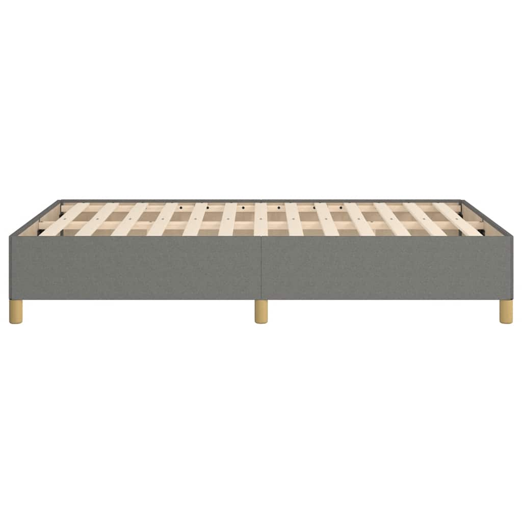 vidaXL Cadru de pat fără saltea gri închis 120x190 cm țesătură vidaXL Cadru de pat fără saltea gri închis 120x190 cm țesătură
