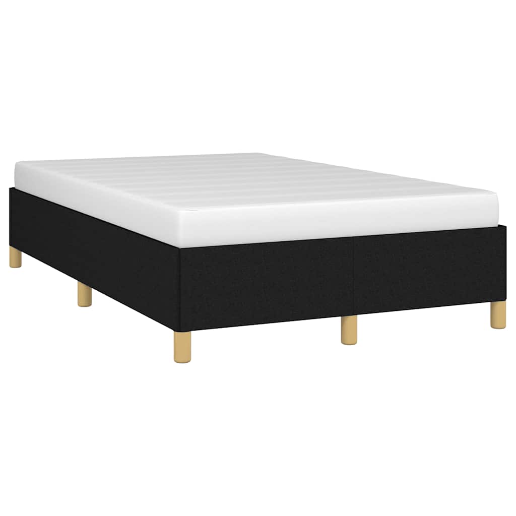 vidaXL Cadru de pat fără saltea Negru 120x190 cm țesătură