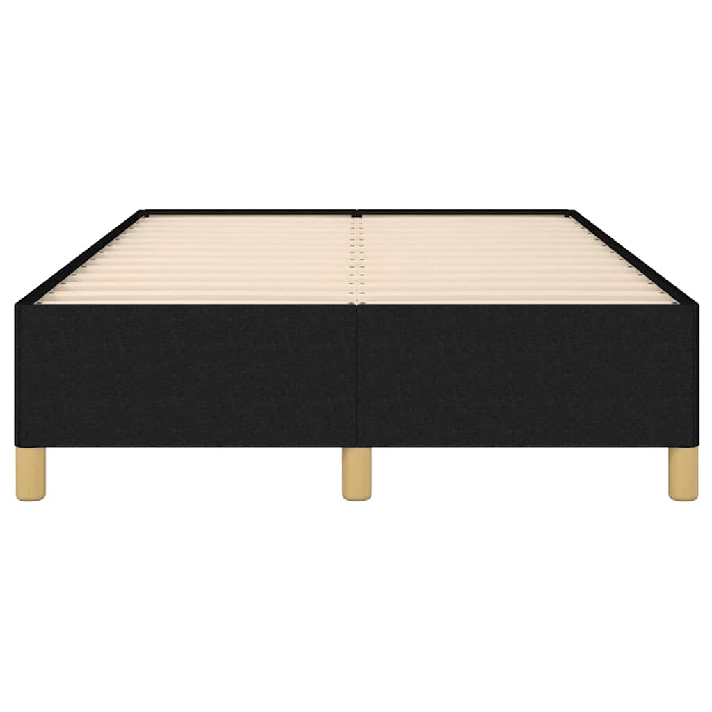 vidaXL Cadru de pat fără saltea Negru 120x190 cm țesătură
