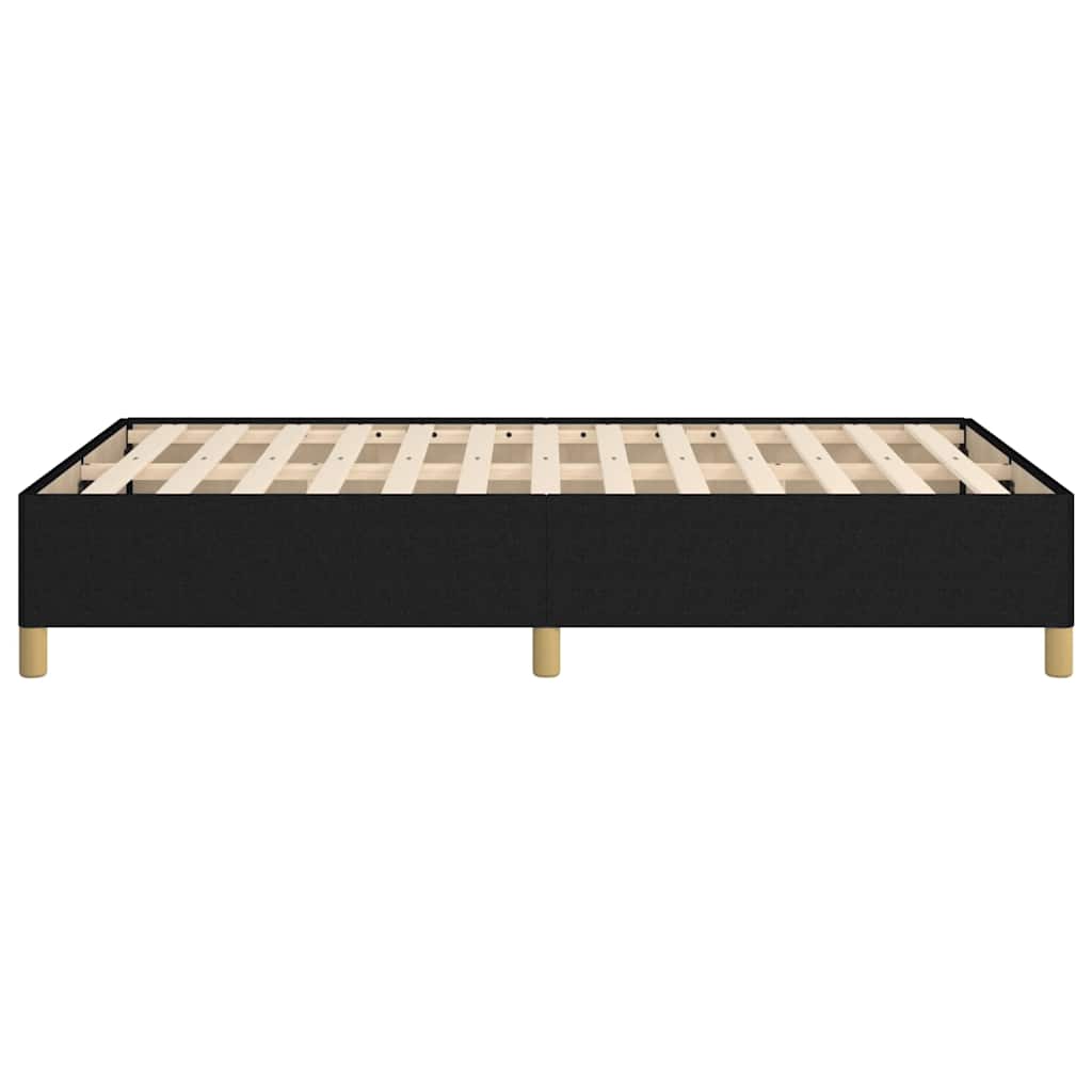 vidaXL Cadru de pat fără saltea Negru 120x190 cm țesătură