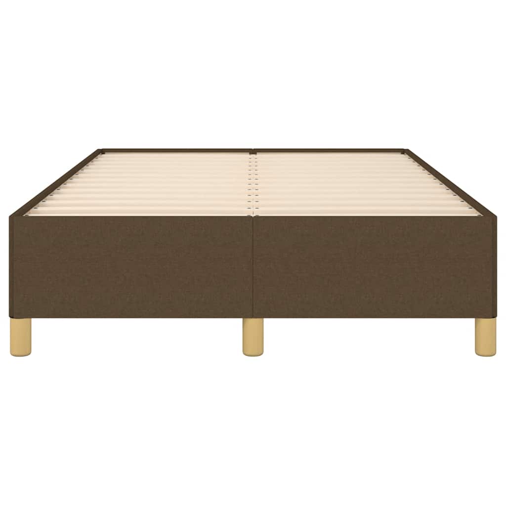 vidaXL Cadru de pat fără saltea țesătură maro 120x190 cm țesătură