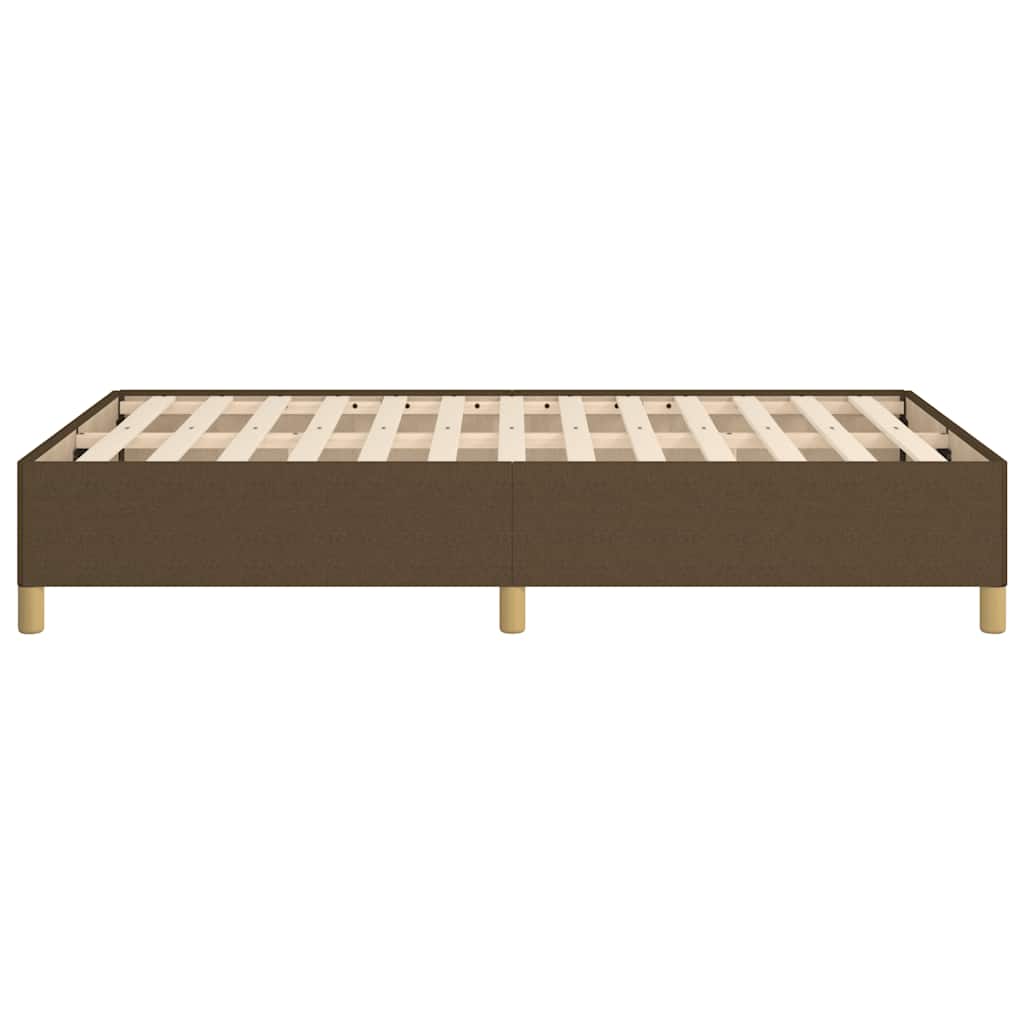 vidaXL Cadru de pat fără saltea țesătură maro 120x190 cm țesătură