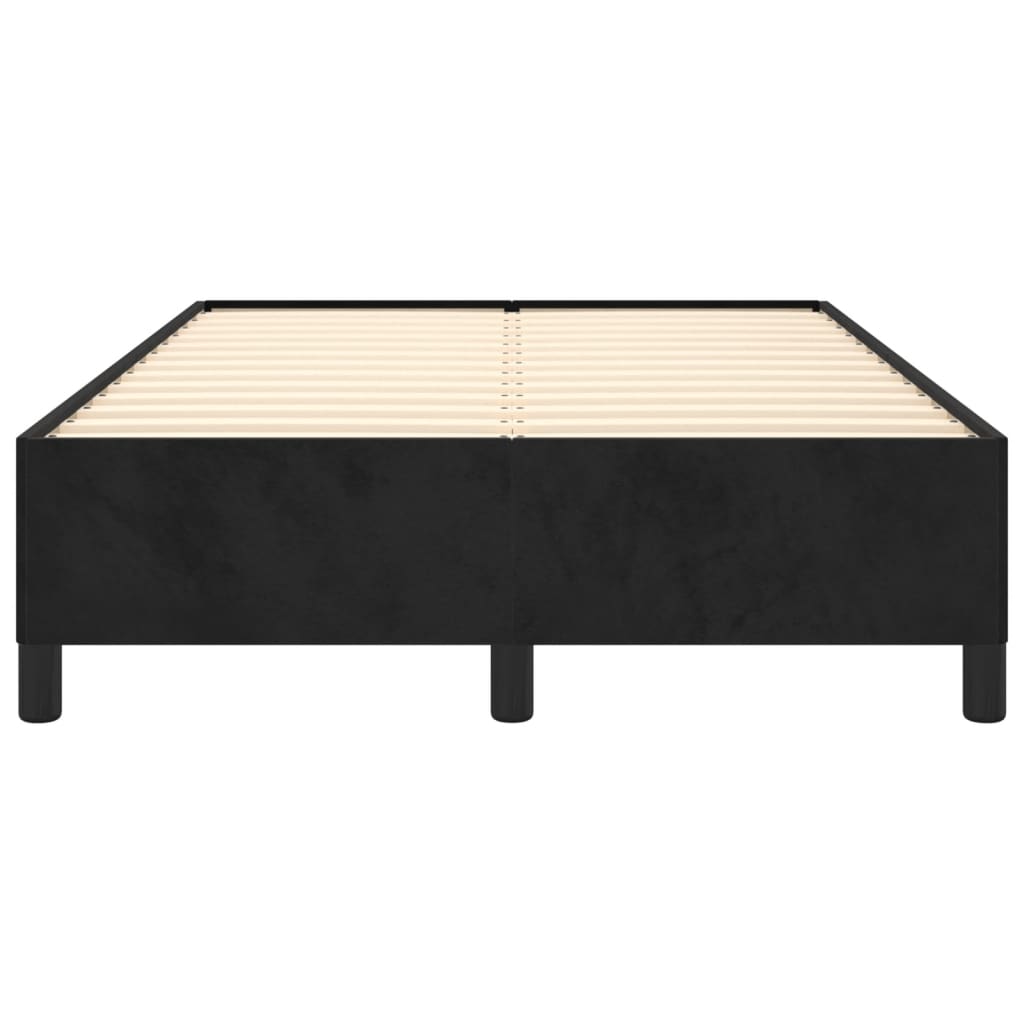 vidaXL Cadru de pat fără saltea Negru 120x190 cm catifea