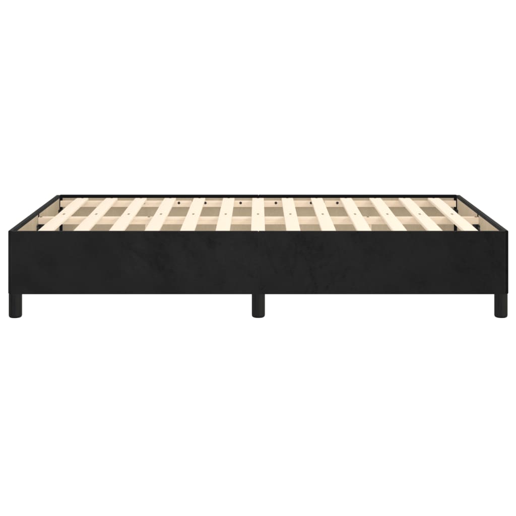 vidaXL Cadru de pat fără saltea Negru 120x190 cm catifea
