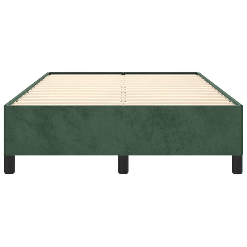 vidaXL Cadru de pat fără saltea verde închis 120x190 cm catifea vidaXL Cadru de pat fără saltea verde închis 120x190 cm catifea