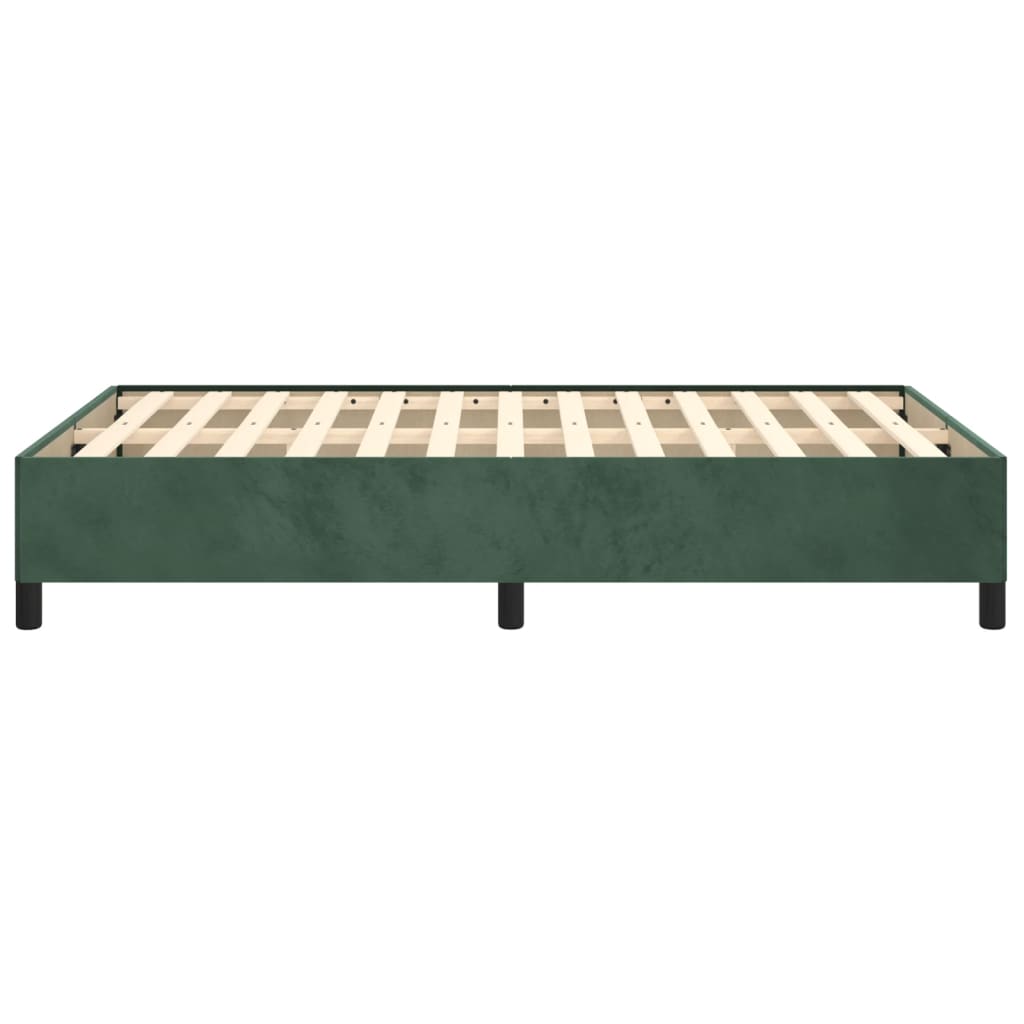 vidaXL Cadru de pat fără saltea verde închis 120x190 cm catifea vidaXL Cadru de pat fără saltea verde închis 120x190 cm catifea