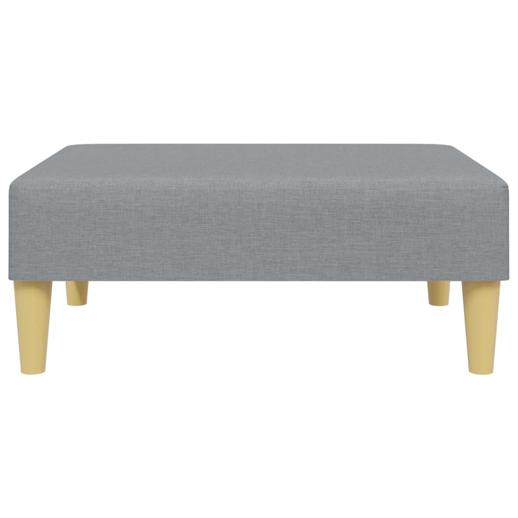 vidaXL Taburet, gri deschis, 77x55x31 cm, material textil vidaXL Taburet, gri deschis, 77x55x31 cm, material textil