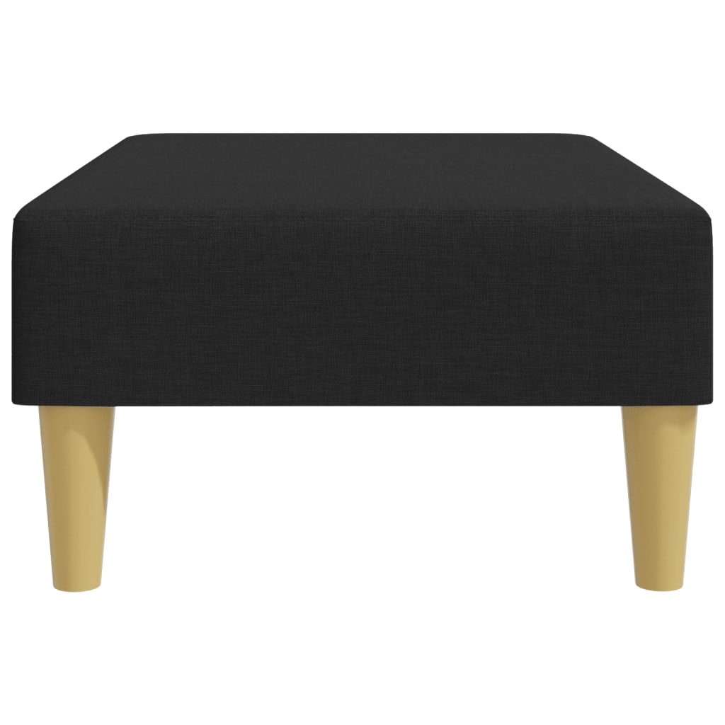 vidaXL Taburet, negru, 77x55x31 cm, material textil vidaXL Taburet, negru, 77x55x31 cm, material textil