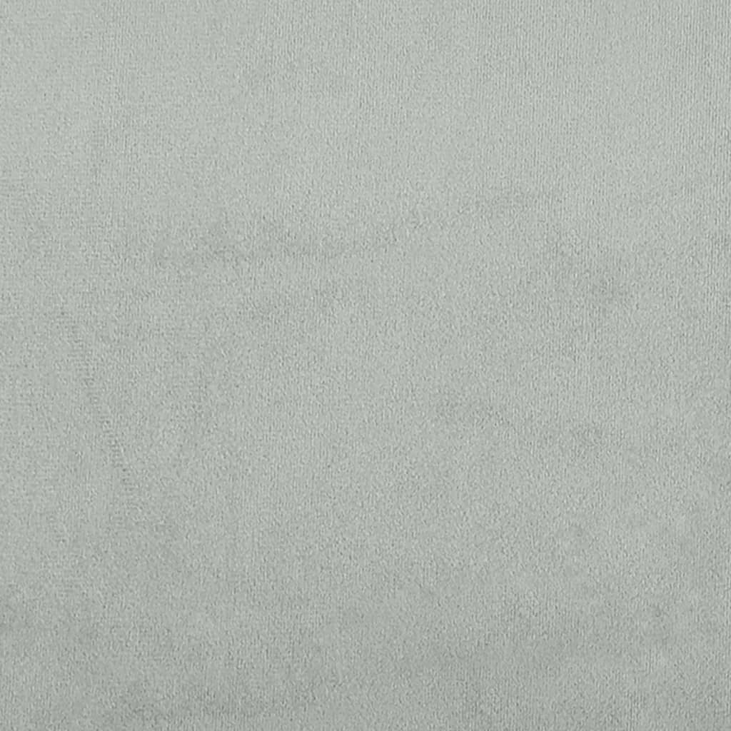 vidaXL Taburet, gri deschis, 77x55x31 cm, catifea vidaXL Taburet, gri deschis, 77x55x31 cm, catifea