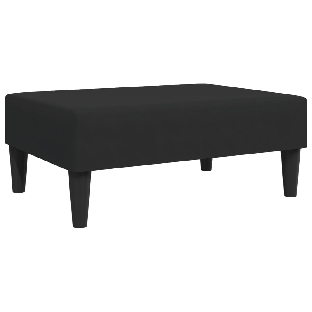 vidaXL Taburet, negru, 77x55x31 cm, catifea vidaXL Taburet, negru, 77x55x31 cm, catifea