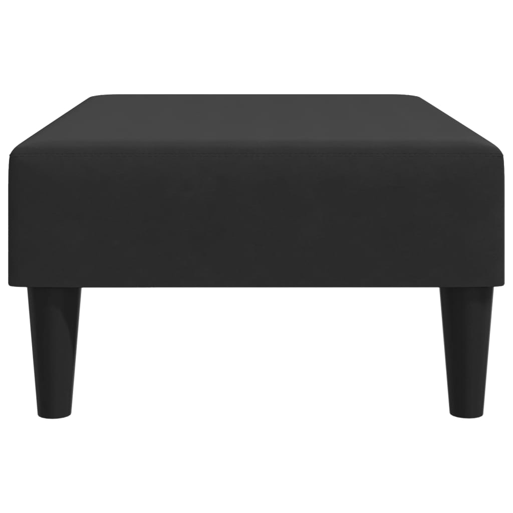 vidaXL Taburet, negru, 77x55x31 cm, catifea vidaXL Taburet, negru, 77x55x31 cm, catifea