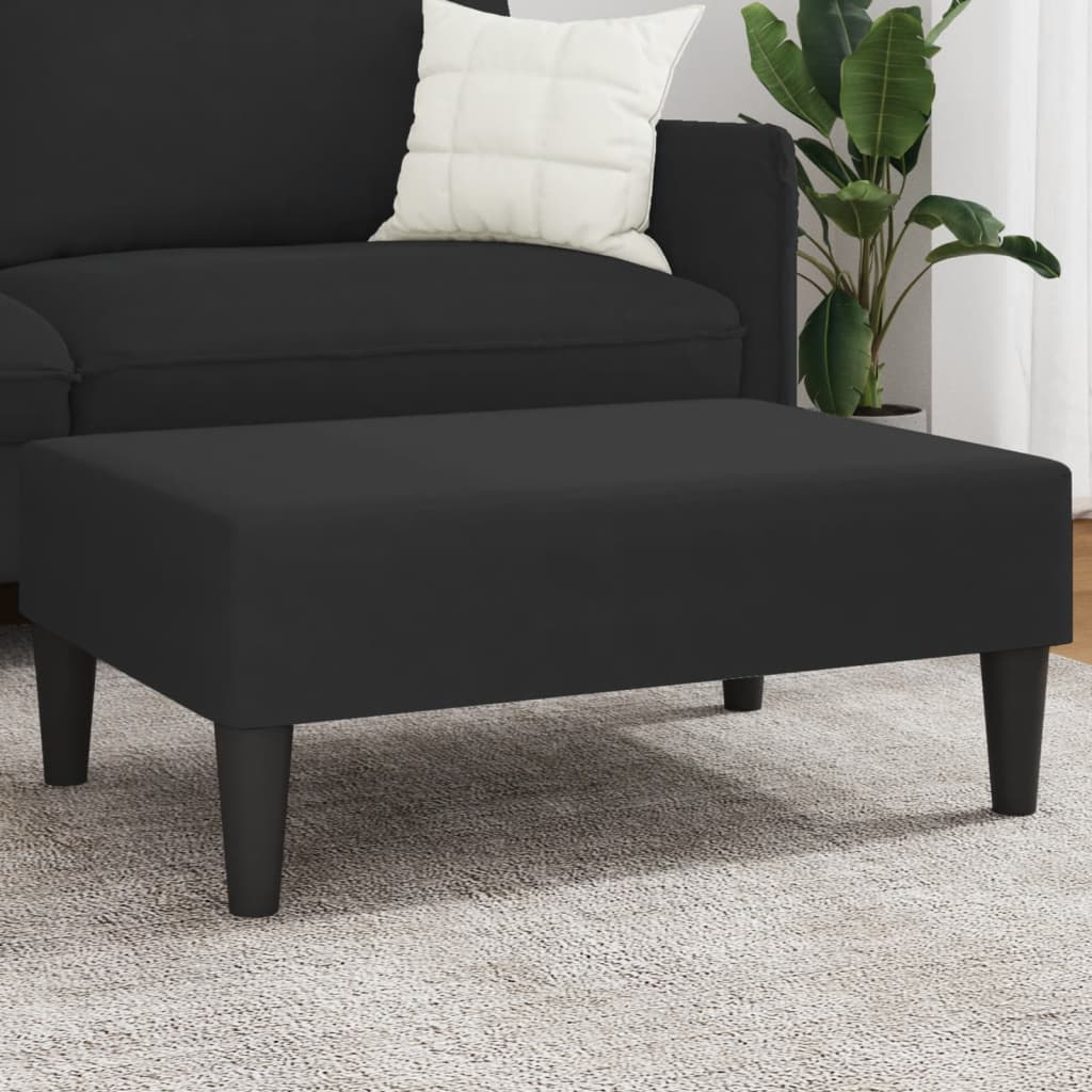 vidaXL Taburet, negru, 77x55x31 cm, catifea vidaXL Taburet, negru, 77x55x31 cm, catifea