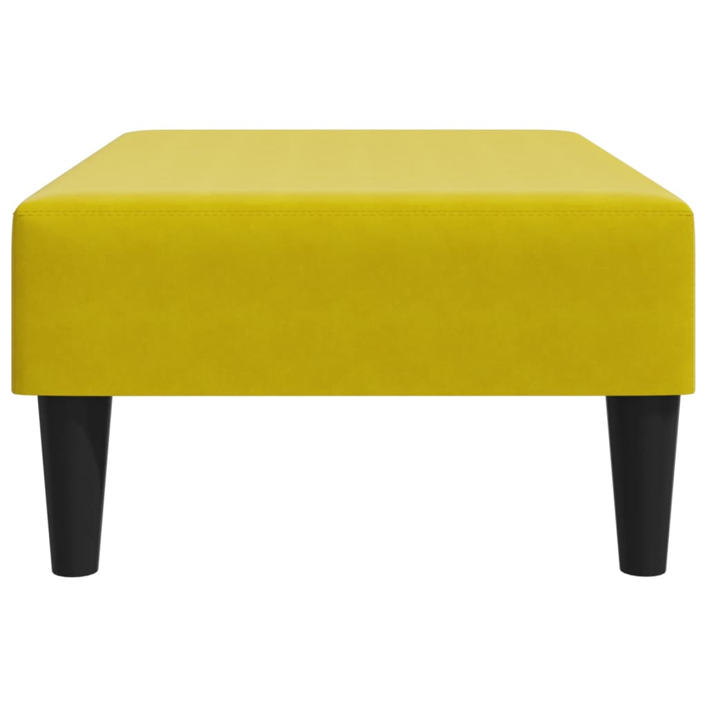vidaXL Taburet, galben, 77x55x31 cm, catifea vidaXL Taburet, galben, 77x55x31 cm, catifea