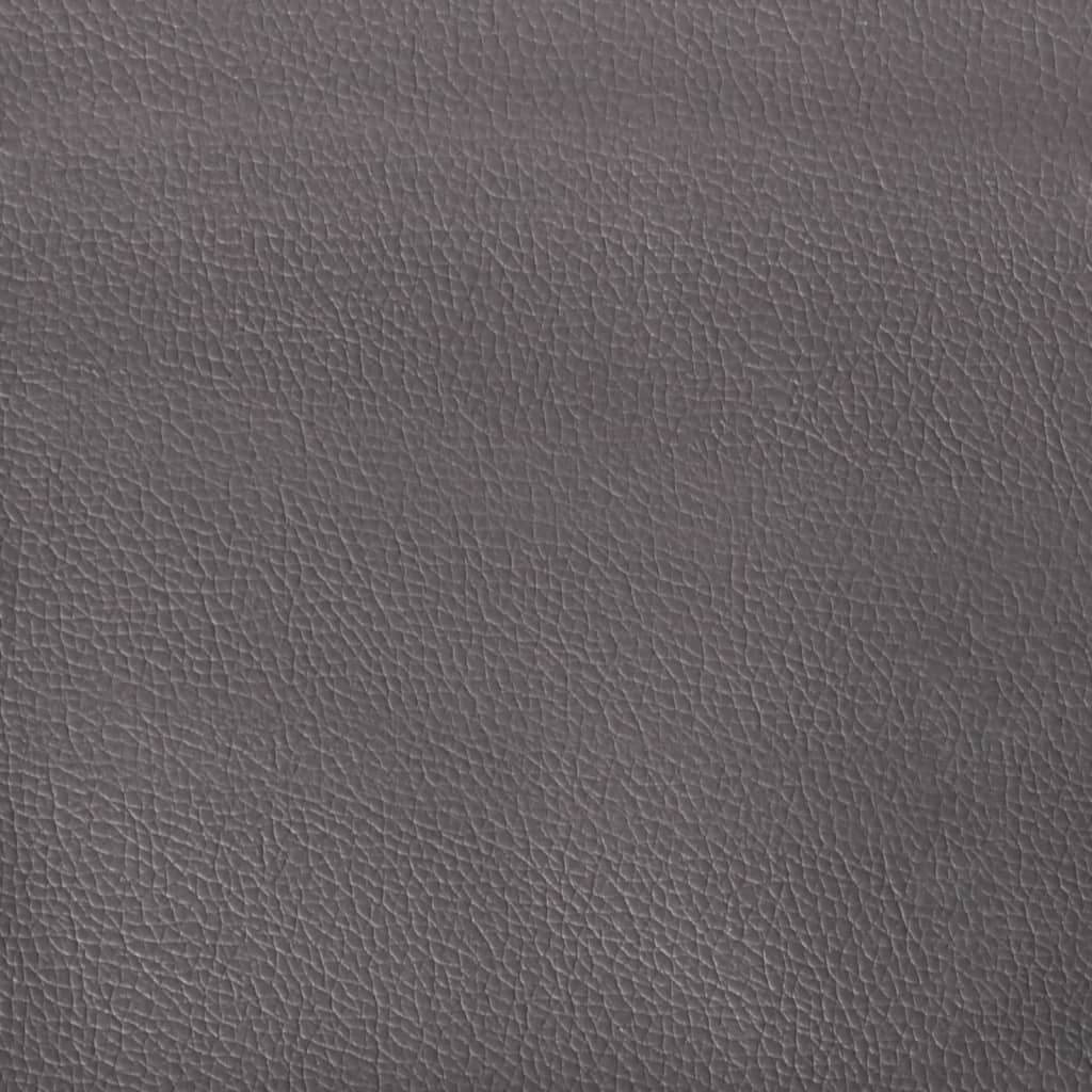 vidaXL Taburet, gri, 77x55x31 cm, piele ecologică vidaXL Taburet, gri, 77x55x31 cm, piele ecologică