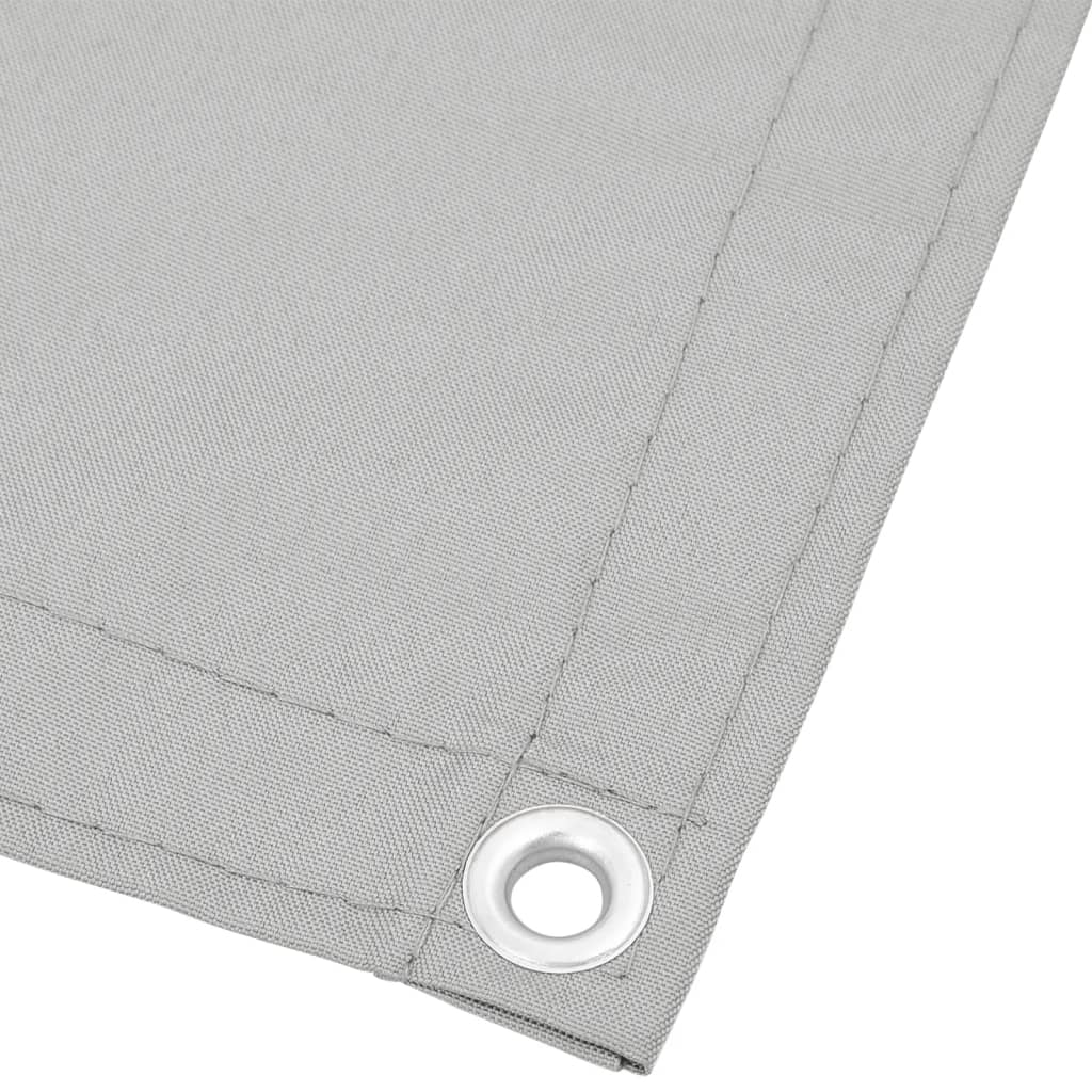 vidaXL Paravan de balcon gri deschis 75x500 cm 100% poliester oxford