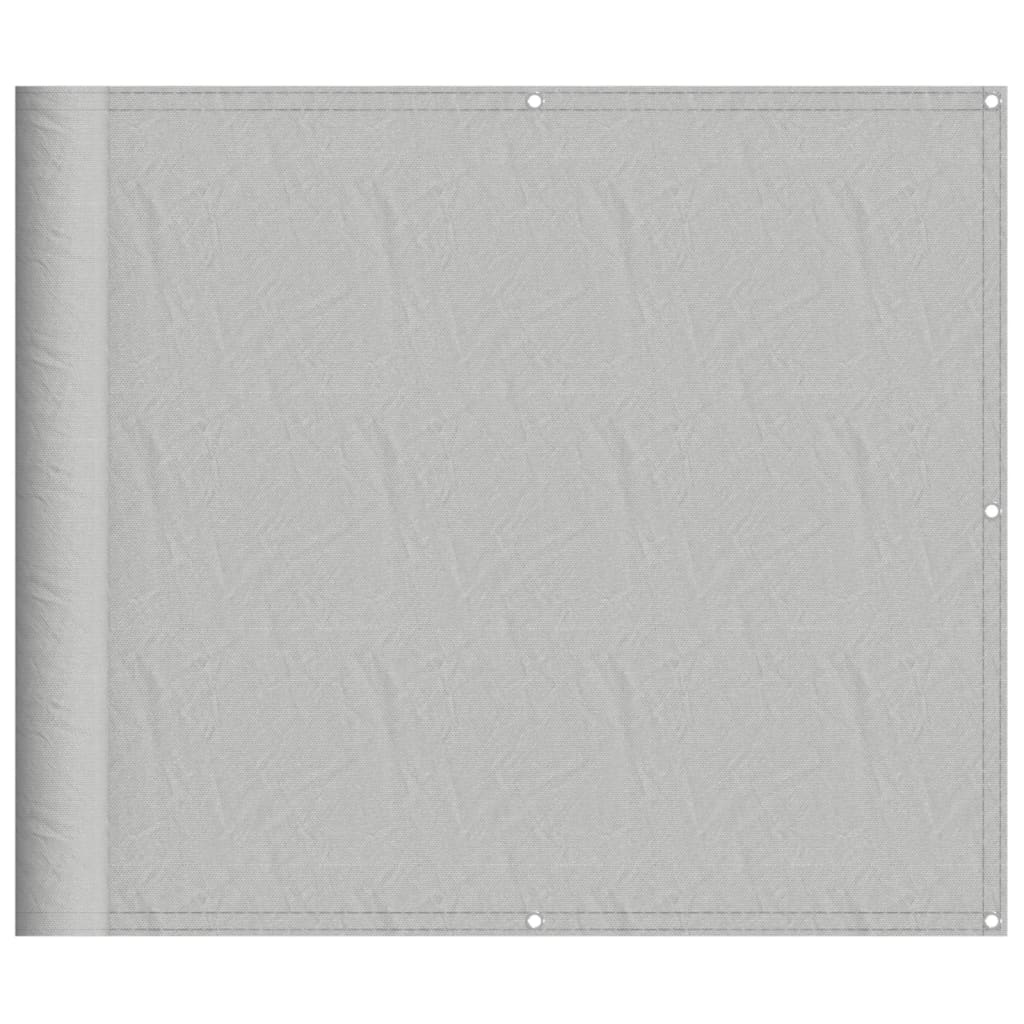 vidaXL Paravan de balcon gri deschis 90x300 cm 100% poliester oxford