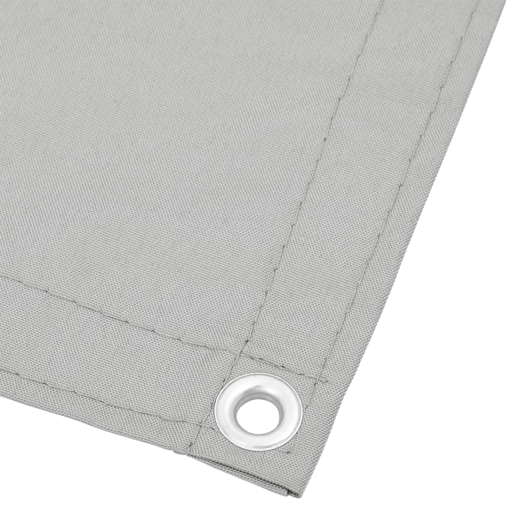 vidaXL Paravan de balcon gri deschis 120x500 cm 100% poliester oxford