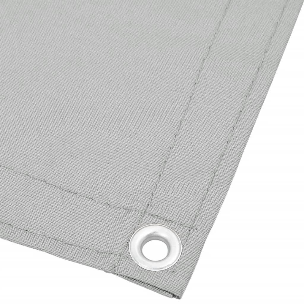 vidaXL Paravan de balcon gri deschis 120x600 cm 100% poliester oxford