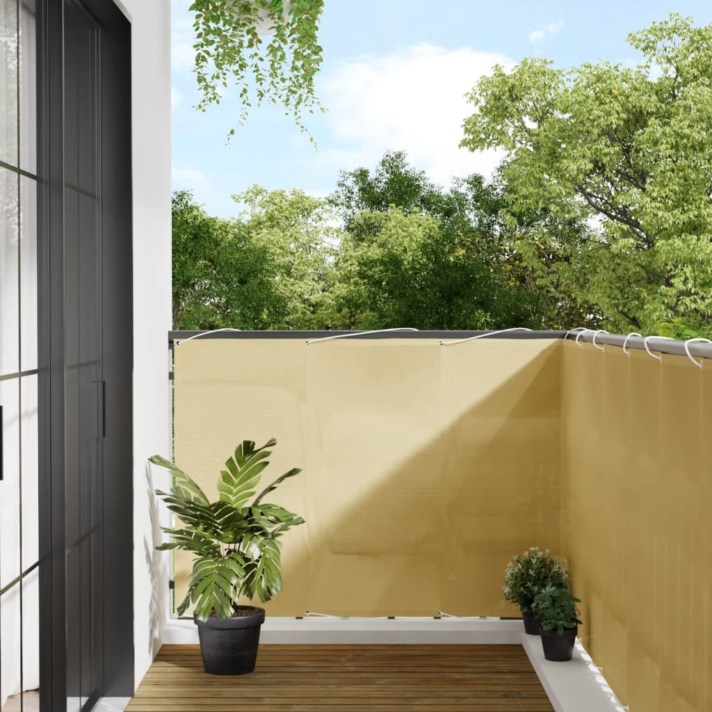 vidaXL Paravan de balcon, nisipiu, 120x500 cm, 100% poliester oxford vidaXL Paravan de balcon, nisipiu, 120x500 cm, 100% poliester oxford
