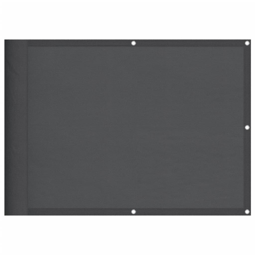 vidaXL Paravan de balcon, antracit, 75x700 cm, 100% poliester oxford