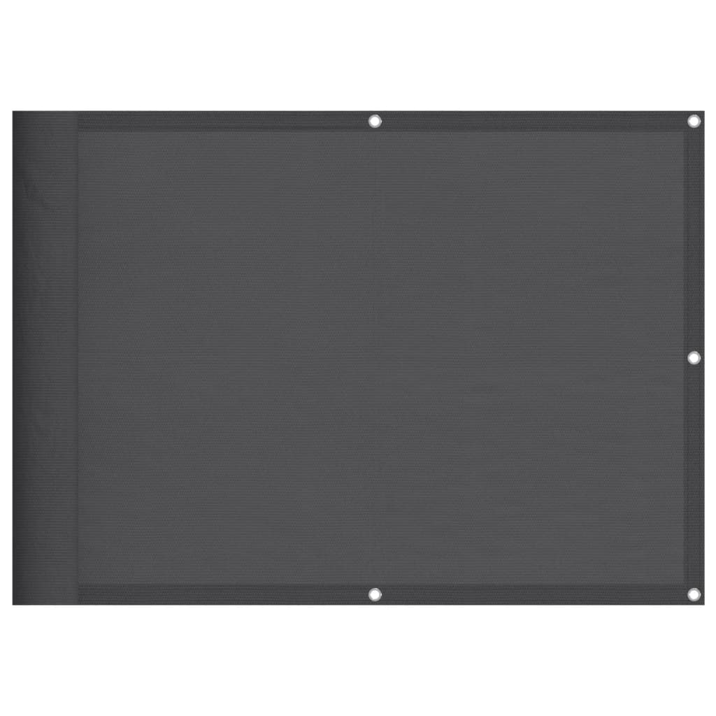 vidaXL Paravan de balcon, antracit, 75x1000 cm, 100% poliester oxford