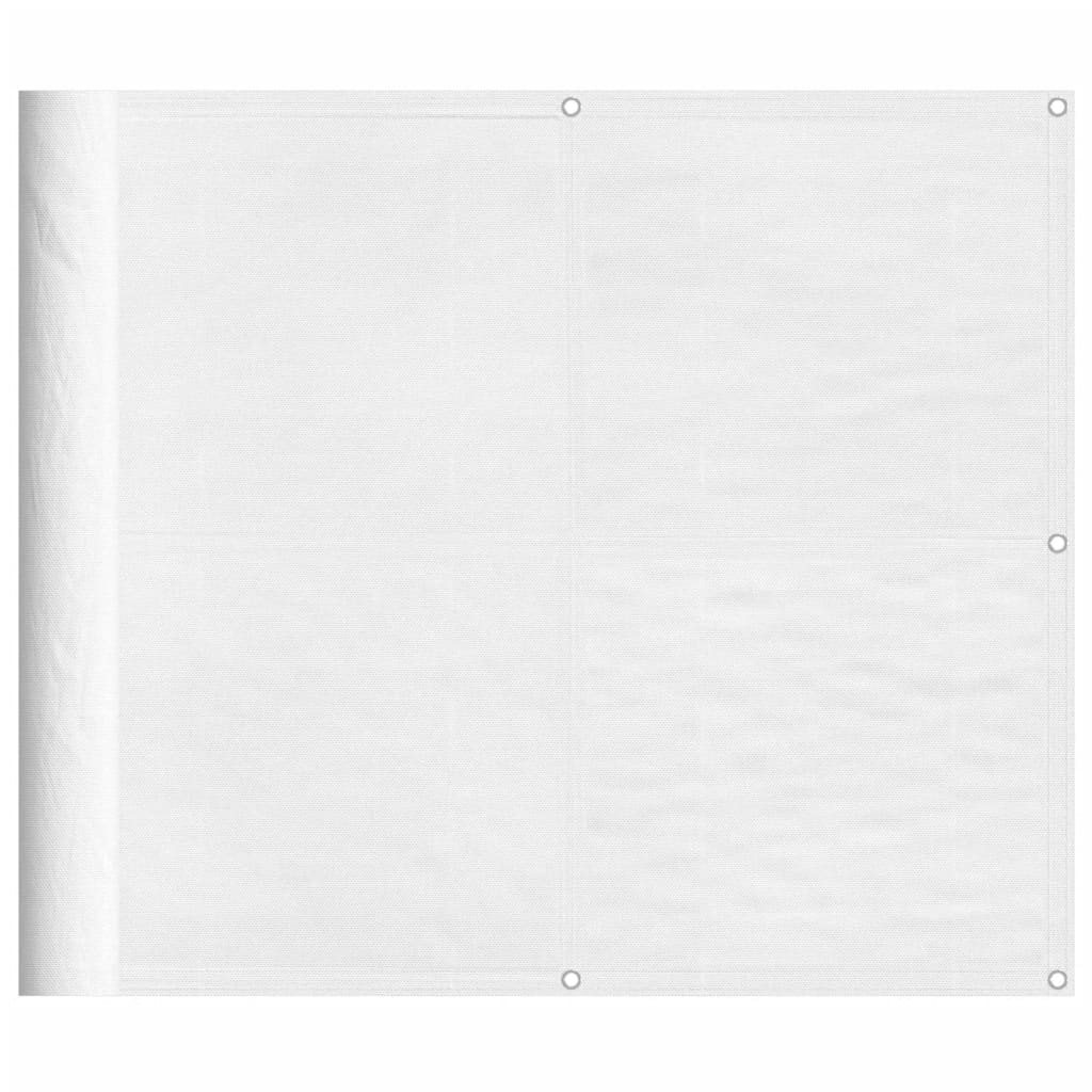 vidaXL Paravan de balcon, alb, 90x1000 cm, 100% poliester oxford