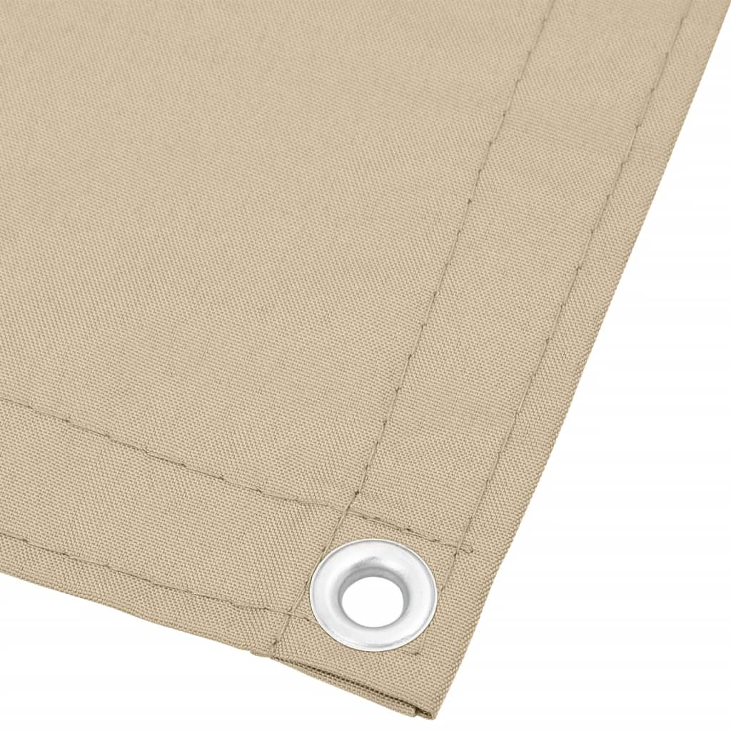 vidaXL Paravan de balcon, bej, 120x800 cm, 100% poliester oxford