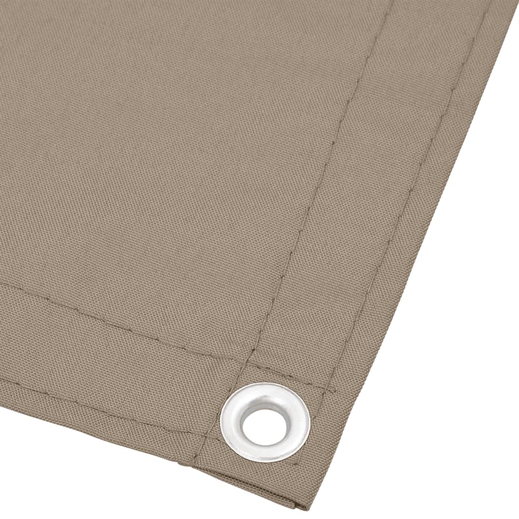 vidaXL Paravan de balcon, gri taupe, 75x800 cm, 100% poliester oxford